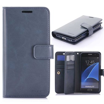 Multi Mercy læder etui M. Kredit kort Galaxy S7 Mørke blå