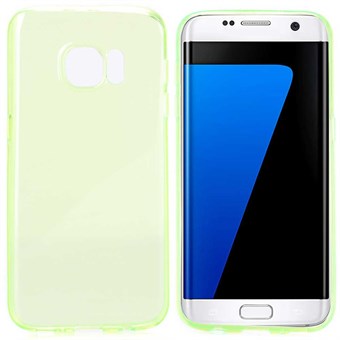 Soft silikone cover Galaxy S7 Edge cover (grøn)