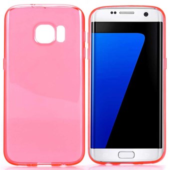Soft silikone cover Galaxy S7 Edge cover (rød)