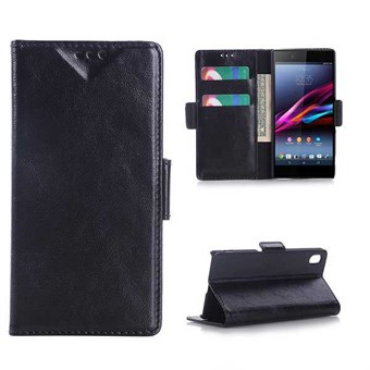 Premium Xperia Z4 / Z3X etui (sort)