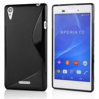 S-line Silikone Cover til Xperia T3 (sort)