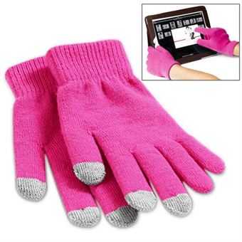 3 Finger Touch Handske - Pink