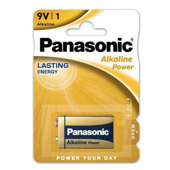 Panasonic Alkaline Power E / 9V Batteri 