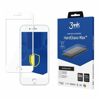 3MK HardGlass Max iPhone 7 Plus hvid hvid, fuldskærmsglas