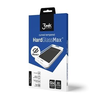 3MK Glass Max Privacy iPhone 6 / 6S Plus sort / sort, FullScreen Glass Privacy