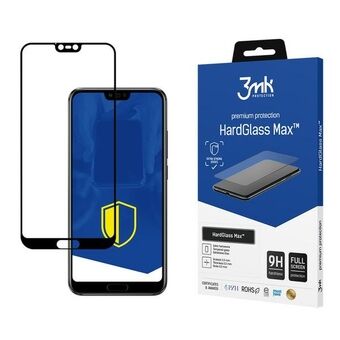 3MK HardGlass Max Honor 10 sort / sort, fuldskærmsglas