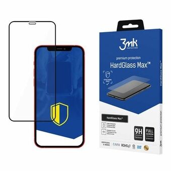 3MK HardGlass Max iPhone 12 Mini 5.4" sort / sort, fuldskærmsglas