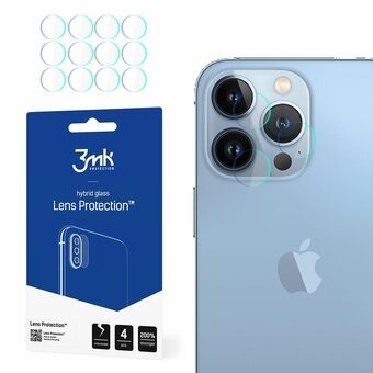 3MK Lens Protect til iPhone 13 Pro - beskyttelse til kameraobjektiv, 4 stykker.