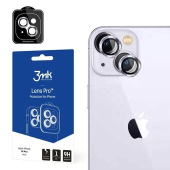3MK Lens Protection Pro iPhone 14 Plus 6,7" violet / violet Kameralinsebeskyttelse med monteringsramme 1 stk.