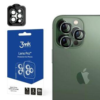 3MK Lens Protection Pro iPhone 13 Pro / 13 Pro Max grøn/algren Beskyttelseslinse til kamera med monteringsramme 1 stk.