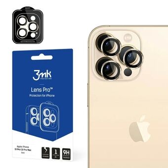 3MK Lens Protection Pro iPhone 13 Pro / 13 Pro Max guld / guld Kameralinsebeskyttelse med monteringsramme 1 stk.