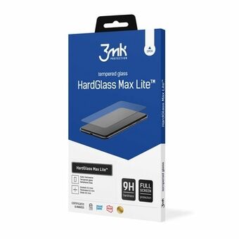 3MK HardGlass Max Lite Sam S23 Plus sort/sort Fullscreen Glass Lite