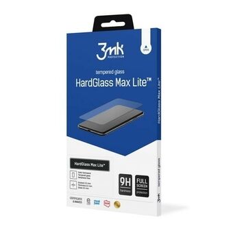 3MK HardGlass Max Lite til Motorola Moto E32/E32s, sort Fullscreen Glass Lite.