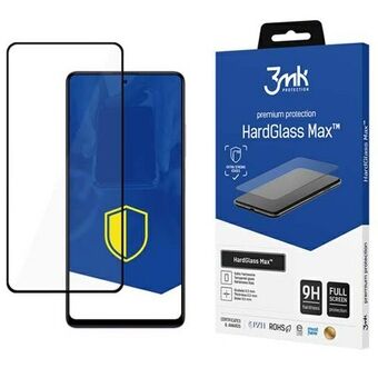 3MK HardGlass Max Xiaomi Redmi Note 12 pro / 12 pro+ / 12E / POCO X5 Pro sort Fullscreen Glas