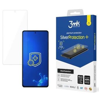 3MK Silver Protect+ Redmi Note 12 Pro/Pro+ Folia med antibakteriel beskyttelse, der monteres vådt.