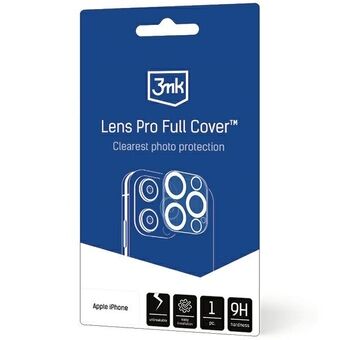 3MK Lens Pro Full Cover iPhone 11/12 mini er en hærdet glasbeskyttelse til kameraobjektivet med en monteringsramme, 1 stk.