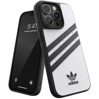 Adidas OR Formstøbt etui PU iPhone 14 Pro 6.1" hvid-sort/hvid-sort 50190