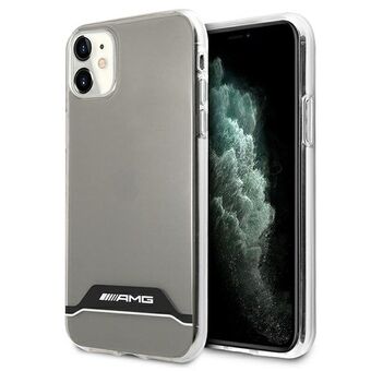 AMG AMHCN61TCBW iPhone 11 6.1" klar/gennemsigtig hardcase Elektroplade sort/hvid