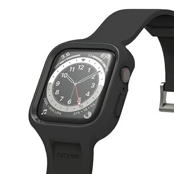 Araree-etui med rem Duple Pro Apple Watch 44/45mm sort AR70-01866A