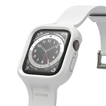 Araree-etui med rem Duple Pro til Apple Watch 44/45mm, hvid AR70-01866B
