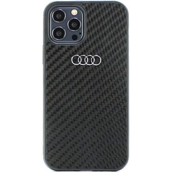 Audi Carbon Fiber iPhone 12/12 Pro 6.1" sort/sort hardcase AU-TPUPCIP12P-R8/D2-BK