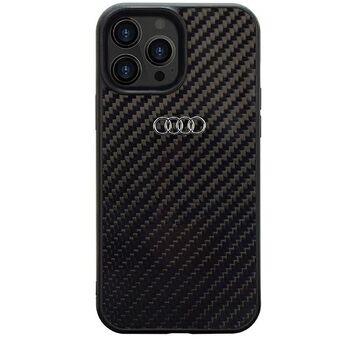 Audi Carbon Fiber iPhone 13 Pro / 13 6.1" sort/sort hardcase AU-TPUPCIP13P-R8/D2-BK