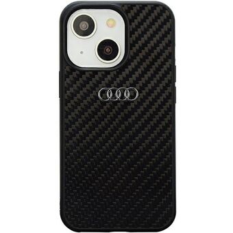 Audi Carbon Fiber iPhone 14 6.1" sort/sort etui AU-TPUPPCIP14-R8/D2-BK