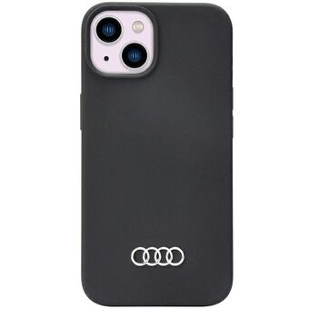 Audi Silikone Cover iPhone 14 6.1" sort/sort hardcase AU-LSRIP14-Q3/D1-BK