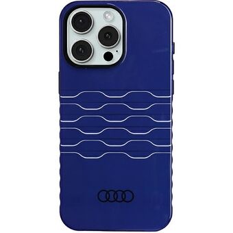 Audi IML MagSafe-etui til iPhone 15 Pro Max 6.7" blå marineblå hardcase AU-IMLMIP15PM-A6/D3-BE.