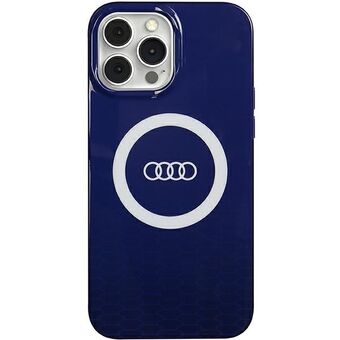 Audi IML Stort Logo MagSafe cover til iPhone 13 Pro Max 6.7" i blå/navy blue hardcase AU-IMLMIP13PM-Q5/D2-BE