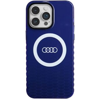 Audi IML Stort Logo MagSafe-etui til iPhone 14 Pro Max 6,7" i blå/navy blue, hårdt etui AU-IMLMIP14PM-Q5/D2-BE