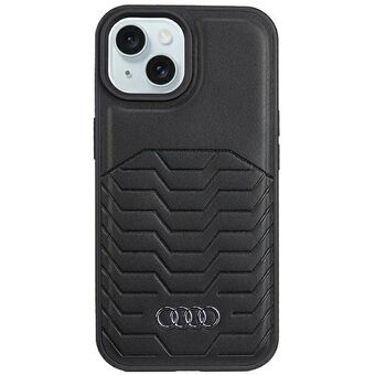 Audi kunstlæder MagSafe iPhone 15 Plus / 14 Plus 6.7" sort hardcase AU-TPUPCMIP15M-GT/D3-BK