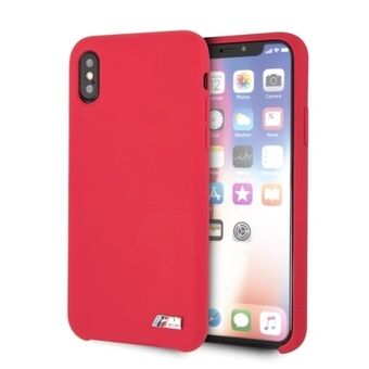 Etui hardcase BMW BMHCPXMSILRE iPhone X /Xs rød Silicone M Collection.