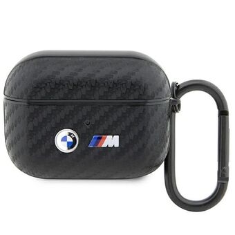 BMW BMAPWMPUCA2 AirPods Pro cover sort/sort Carbon Double Metal Logo