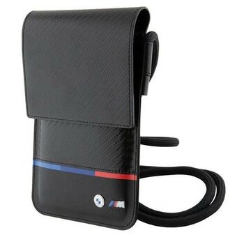 Taske BMW BMOWBPUCARTCBK Wallet Bag sort Carbon Tricolor Linje