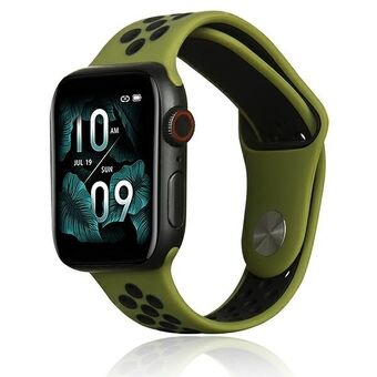 Beline Apple Watch Sport Silikone rem 38/40/41 mm grøn/sort grøn/sort