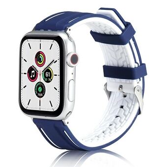 Beline Apple Watch Solid Silikone rem 38/40/41 mm marineblå/hvid marineblå/hvid