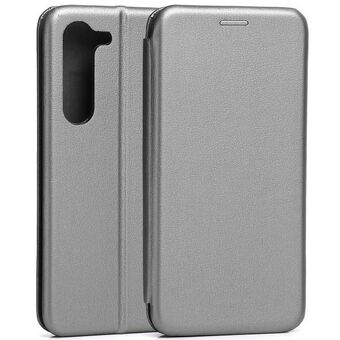 Beline Book Magnetic Case Samsung S23 S911 stål/stål