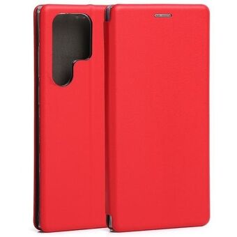 Beline Book Magnetic Case Samsung S23 Ultra S918 rød/rød