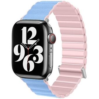 Beline pasek Apple Watch Magnetic Pro 38/40/41mm i lyserød/blå "pink/sierra" boks.