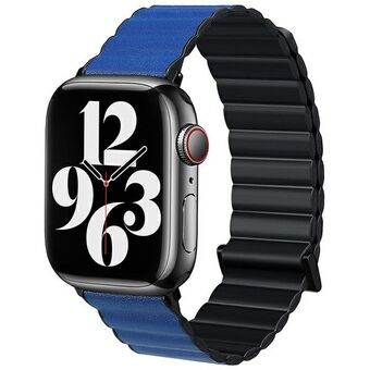 Beline pasek Apple Watch Magnetic Pro 42/44/45/49mm czarno/niebieski sort/blå kasse