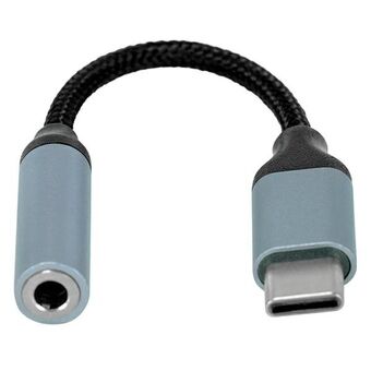 Beline Adapter USB-C/Jack 3,5mm grå DAC Samsung/iPhone 15.