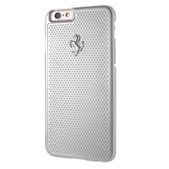 Ferrari Hardcase FEPEHCP6SI iPhone 6 / 6S perforeret aluminium sølv / sølv
