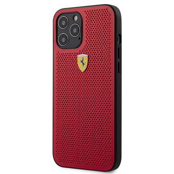 Ferrari FESPEHCP12LRE iPhone 12 Pro Max 6,7" rød/rød hardcase On Track Perforeret