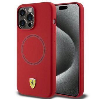 Ferrari FEHMP15XSBAR iPhone 15 Pro Max 6.7" rød hardcase trykt Ring MagSafe