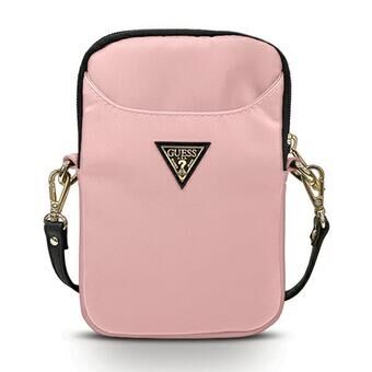 Guess håndtaske GUPBNTMLLP pink / pink Nylon Trekant Logo