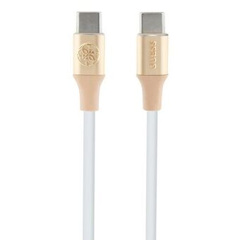 Gæt kabel USB-C - USB-C 1,5 m Fast Charging, gylden/lyseguld, med præget logo: GUCCLALRGDD