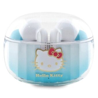 Hej Kitty Bluetooth hovedtelefoner HKTWSHDGKEQ TWS + dockingstation blå/blue Gradient Electroplating Logo