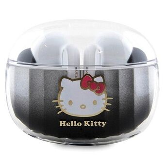 Hej Kitty Bluetooth hovedtelefoner HKTWSHDGKEK TWS + dockingstation sort/blå Gradient Elektroplating Logo