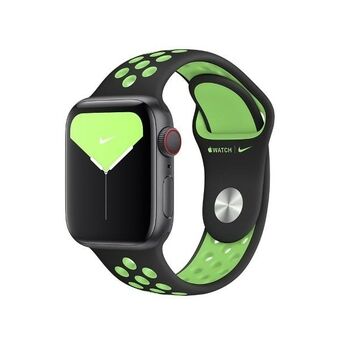 Apple Watch-rem MXQW2FE/A 38/40/41 mm Nike Sport Brand sort-lime/sort-lime blast